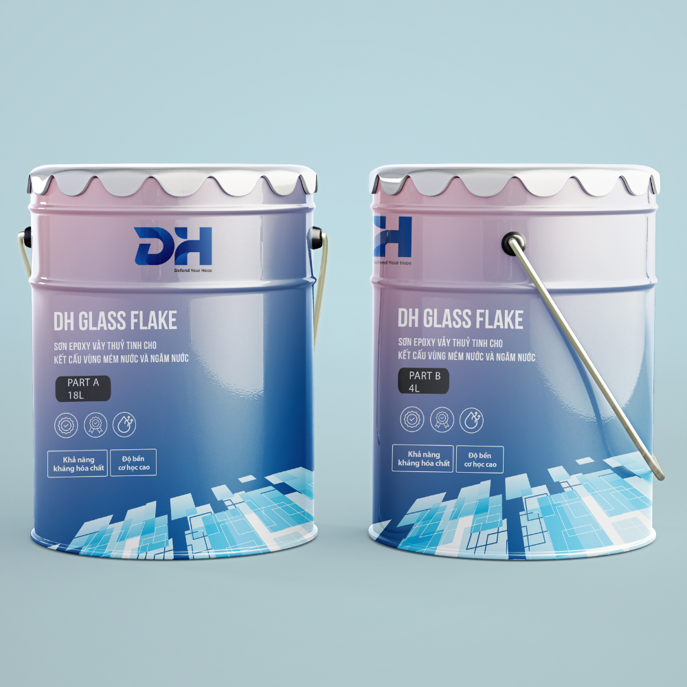 Sơn Epoxy vảy thủy tinh cho kết cấy vùng mém nước và ngâm nước