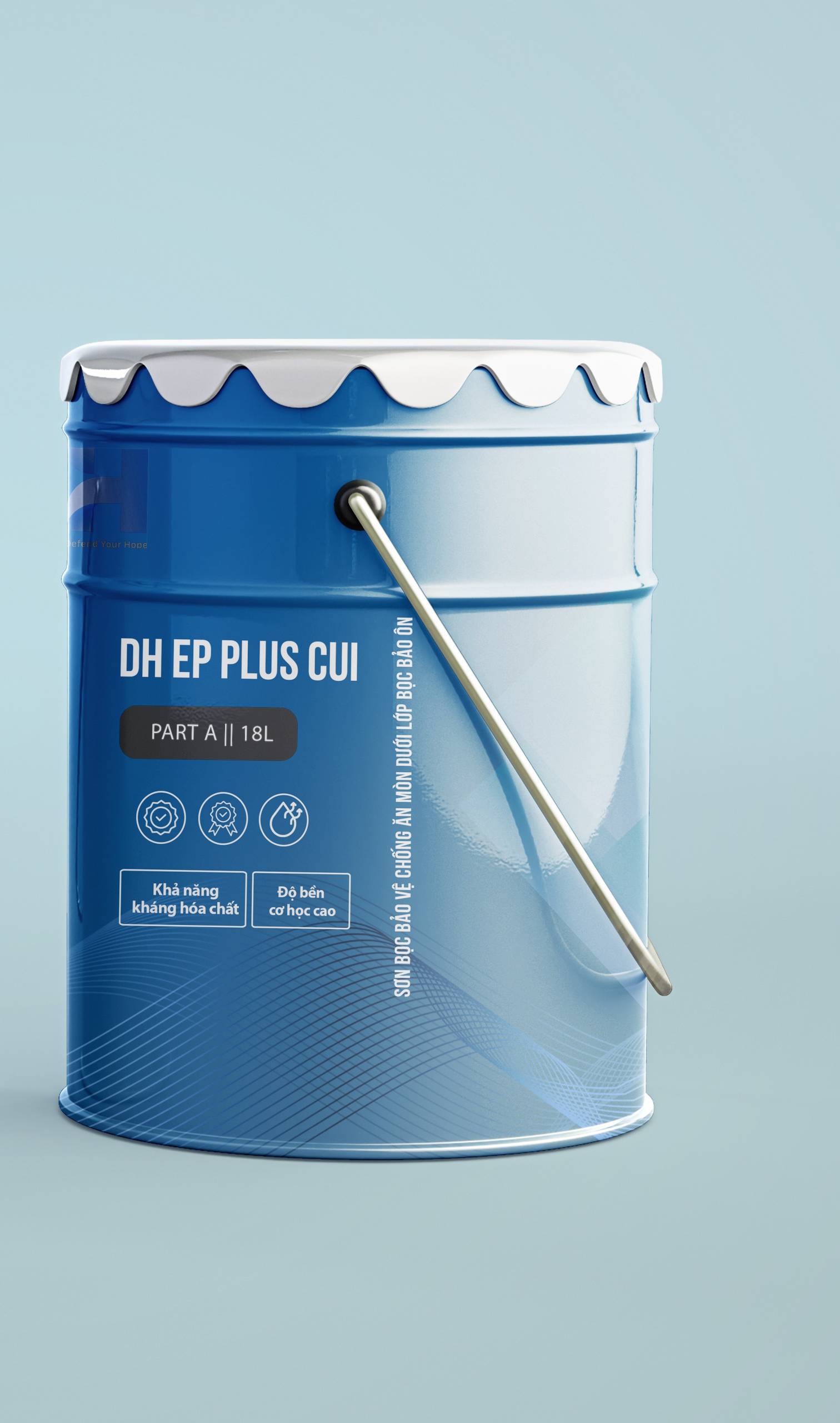 Sơn bọc bảo vệ chống ăn mòn dưới lớp bọc bảo ôn DH EP PLUS CUI