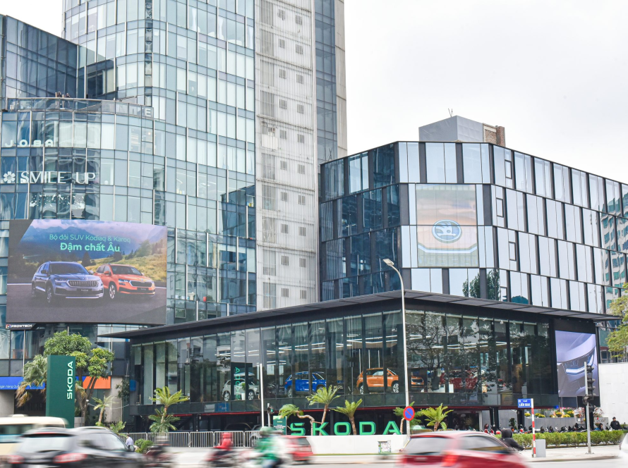 DH VIỆT NAM thi công sơn chống cháy tại Showroom Skoda