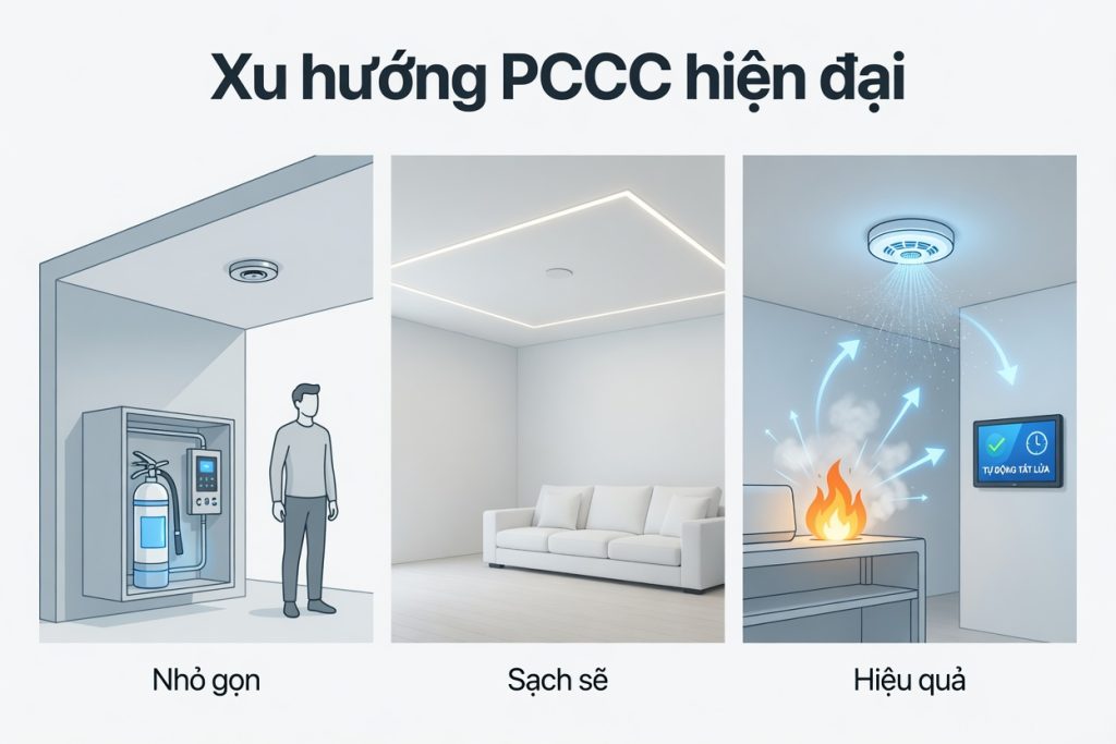 Xu hướng PCCC hiện đại: Nhỏ gọn - Sạch sẽ - Hiệu quả